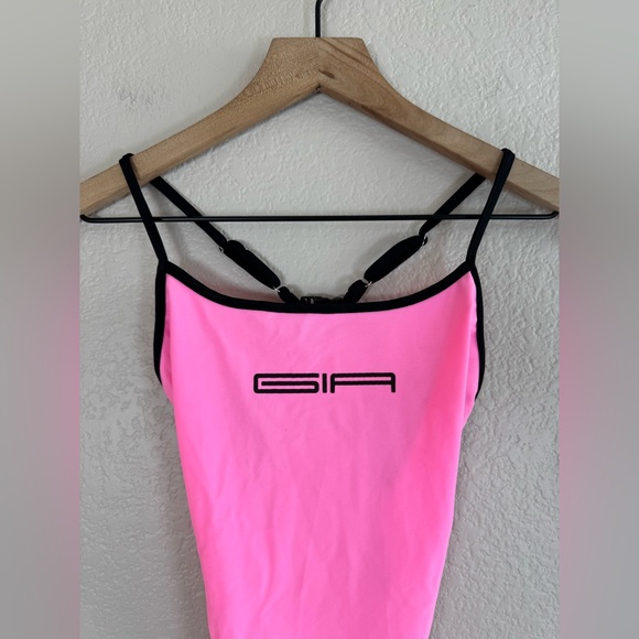 I.AM.GIA Virgo Strappy Bodysuit in Neon Hot Pink size Small $80 - Picture 6 of 12